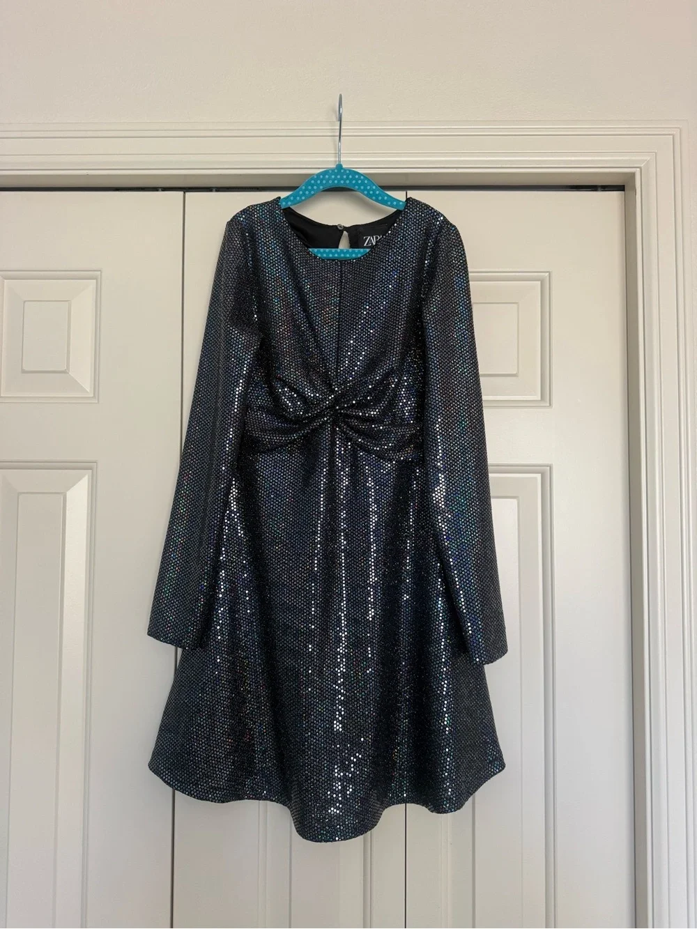 Zara Girls Sparkly Metallic Party Dress – Size 11–12 / 152